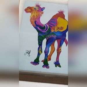 Watercolor signed by artist in frame